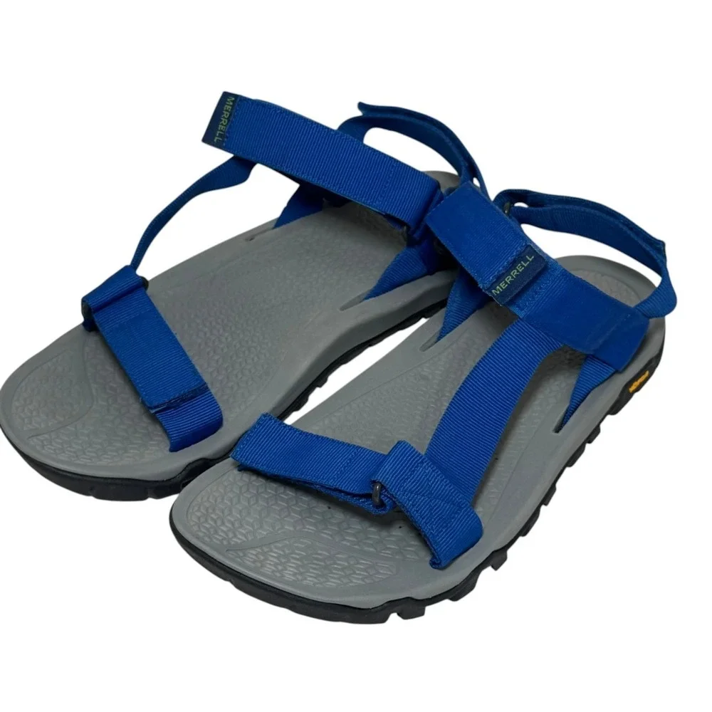 Merrell Men's Breakwater Strap Sport Sandal Blue Nylon‎ size 8 New